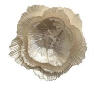 Bol à Fruits Moderne Flower Shape Glass Plate Home Retro Snacks Candy Storage Platter Simple Pearl White Fruit Tray Kitchen Tableware Disc(A-M)