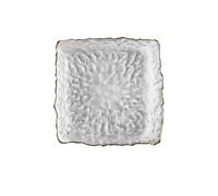 Bol à Fruits Moderne Glass Dinner Platter Creative Fruit Salad Sushi Long Serving Plate Square Tableware Dessert(Glod Square)