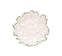 Bol à Fruits Moderne Gold Border Corn Leaf Plate Series Fruit Hotel Living Room(33.5cm)