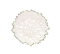 Bol à Fruits Moderne Gold Border Corn Leaf Plate Series Fruit Hotel Living Room(39cm)