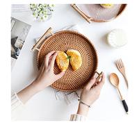 Bol à fruits panier rond pain plateau alimentaire fruits thé café panier de rangement assiette de fruits Table articles divers organisateur panier de fruits