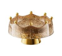 Bol à fruits - Plateau de 27 cm pour centre de table, avec 8 fourchettes décoratives, pour la décoration de la maison, pour comptoirs, salle à manger, légumes, desserts, collations, salades