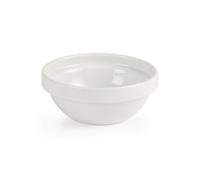 Olympia Bol à fruits empilable blanc 110 mm/200 ml (lot de 12), blanc, porcelaine vitrifiée, Passe au four au micro ondes, Certifié BS4034, usage commercial et domestique, CE531