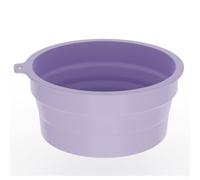 Bol à glace en silicone avec bac à glace intégré, design pliable pour cryothérapie faciale et refroidissement des boissons, gain de place et portable pour un usage quotidien (violet)
