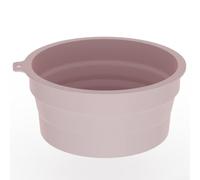 Bol à glace pliable avec bac à glaçons en silicone pour bain de glace du visage et refroidisseur de boissons, portable et facile à ranger, adapté pour les soins de la peau (rose)