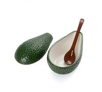 Bol à guacamole - FISURA - Avocat - Porcelaine - 18 x 10 cm - Vert