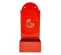 Bol à huîtres et céréales - Accessoire pour poulet - Rouge