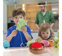 Bol À Laine,Bol Organisateur De Laine En Bois,Organisateur de Fournitures de Tricot - Pour Maison Dortoir Voyage Crocheteuses Débutants