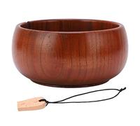 Bol À Laine En Bois Durable, Finition Brillante, Design À Piston Portable Et Compact - Gain De Place, Idéal Pour Tricot Et Crochet