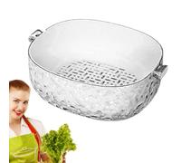 Bol à Laver les Fruits avec Passoire | Outil Multifonction à Double Couche | Passoires et Égouttoirs de Cuisine,pour Nettoyage Préparation Cuisine Aliments Frais Salade Baies Tomate