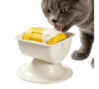 Bol à lécher antidérapant pour chien | Wobble Design Slow Feeder With Rolling Core ABS Pet Licking Bowl 20x20x10cm | Interactive Treat, Yogurt And Bone Broth Feeding BŽowl For Dogs