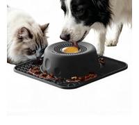Bol à lécher liquide pour chien Distributeur Silicone À Boule Rotative | Gamelles D'Enrichissement Chiens Pour Chien Chiot Favorise Alimentation Saine Et Lente Manger Yaourt Purée Viande