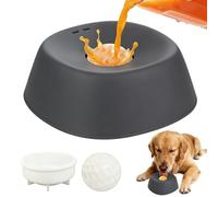Bol À Lécher pour Chien - Mangeoire Lente Anti-Renversement,Bol avec Balle De Jeu pour Chien À Nourriture Lente - pour Toutes Races, Bouillon d'Os, Yaourt, Soins Animaux Âgés, Stimulation