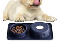 Bol à lécher pour chiens | Gamelle 2 en 1 en silicone anti-étouffement, 500 ml, pour manger des friandises liquides, du yaourt, des friandises enrichies alimentaires