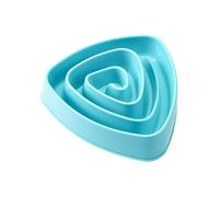 Bol à manger lent pour animaux de compagnie - mangeoire anti-purgeant triangulaire, plat alimentaire résistant au patin, 7,87x7,87x1,77 pouces pour animaux de compagnie Soldy Bowl à eau | Choix de rep