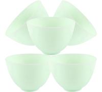Bol à Masque en Silicone Moyen, Lot de 5 Pièces pour DIY Institut | Léger, Prise en Main Aisée, Surface Lisse, Pratique en Déplacement, Accessoires de Beauté pour Préparation