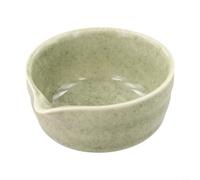 Bol à matcha 500 ml avec bec verseur, cérémonie du thé chawan japonais et latte, tasse à matcha faite à la main en céramique avec vernis brillant (G)