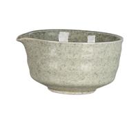 Bol à Matcha En Céramique, Accessoires pour Bol à Matcha avec Bec Verseur, Tasse à Matcha, Chawan Matcha Tea Bowl, Bols à Thé pour Matcha, Bol à Thé pour Cuisine, Amis et Débutants, Gris et Vert
