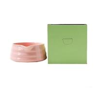 Bol à matcha japonais fabriqué à la main avec bec verseur pratique pour verser, matériau en faïence sûr et durable pour un usage quotidien pour le thé (rose)