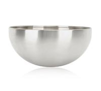 Bol à mélange de préparation de repas, bol à salade en acier inoxydable à double paroi à double paroi, organisateur de stockage alimentaire pour la cuisson de cuisson à cuisson (Argent)