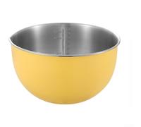 Bol à Mélanger 304 avec Couvercle 16cm Antidérapant Bol à Mélanger(24CM Yellow)