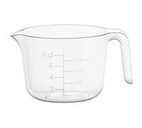 Bol à Mélanger - Mélangez et Mesurez Facilement vos Ingrédients - Des Gâteaux, des Biscuits, des Sauces Délicieuses - 0,8 L - Transparent - Plastique - avec Bec Verseur - GastroMax