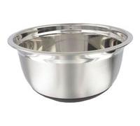 Fackelmann 29607 Bol à mixer, bol à mixer pour pâtisserie, bol à mixer base anti-dérapante, Acier inoxydable, Argenté, 24 cm