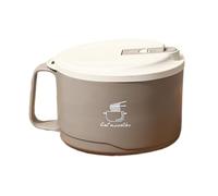 Bol à nouilles - Acier inoxydable - Bol rapide anti-brûlure | Isolation multicouche pour soupe Údōn, thaïlandaise ou Pho, maison, voyage, camping