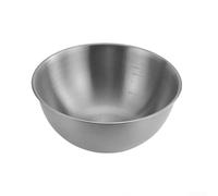 Bol à nouilles froides en acier inoxydable avec indicateurs de volume transparents et design empilable pour économiser de l'espace. Convient pour mélanger les salades et servir des fruits (28 cm, 304