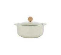 Bol à nouilles instantanées en céramique émaillée fraîche japonaise simple et exquise avec oreilles recouvertes de vaisselle blanc laiteux