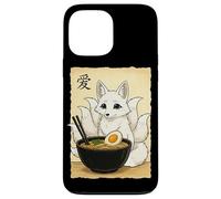 Bol à Nouilles Japonais Fox Spirit Mangeant des Ramen Coque pour iPhone 13 Pro Max