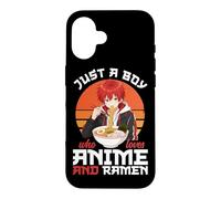 Bol à Nouilles Japonais Just A Boy Who Loves Anime and Ramen Coque pour iPhone 16