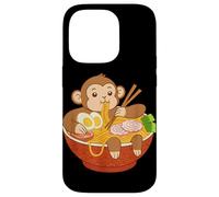 Bol à Nouilles Manga Japonais Singe Ramen Coque pour iPhone 14 Pro