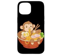 Bol à Nouilles Manga Japonais Singe Ramen Coque pour iPhone 15