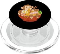 Bol à Nouilles Manga Japonais Singe Ramen PopSockets PopGrip pour MagSafe