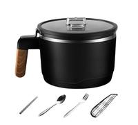 Bol à nouilles micro-ondes avec poignées, bol de nouilles instantanées avec couvercle - Grand bol à nouilles pour cuisiner - Tasse à soupe pour micro-ondes, bol à pâtes pour avoine, gombo et salade