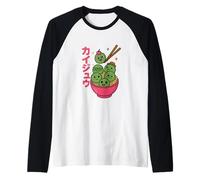 Bol à Nouilles Udon Monstre Kawaii Drôle Mignon Art Japon Manche Raglan