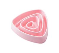 Bol à nourriture lente pour chat, gamelle triangulaire pour animaux de compagnie, mangeoire portable pour animaux de compagnie antidérapante, confortable anti-étouffement pour chien, gamelle de