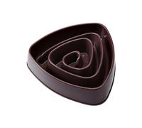 Bol à nourriture lente pour chat, gamelle triangulaire pour animaux de compagnie, mangeoire portable pour animaux de compagnie antidérapante, confortable anti-étouffement pour chien, gamelle de
