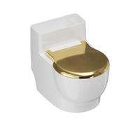 Bol à Nourriture pour Chat Distributeur Surélevé en Forme de Toilette