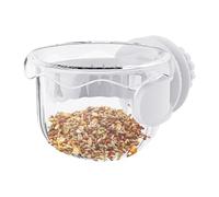 Bol À Oiseaux - Mangeoire À Perruches - 7,2 X 9,5 X 5 Cm, Plat Portable Anti-déversement, Installation Rapide Pour Volière Intérieure Et Extérieure, Alimentation Pour Perroquets, Boisson, Transport De