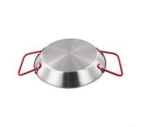 Bol à paella en acier inoxydable à usage professionnel pour la cuisine, le service, la restauration (20 cm)