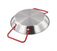 Bol à paella multi-usage en acier inoxydable pour la cuisine, le service et la restauration avec entretien facile (20 cm)