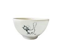 Bol à petit déj Blanc Chat Ruban Les Chats de Dubout 14 cm