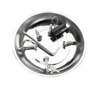 Bol à pièces magnétiques, support magnétique en acier inoxydable, bol en métal de 14 cm pour vis et écrous, organisateur d'outils magnétique avec construction, support d'accessoires en métal pour