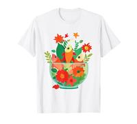 Bol à poisson floral - Aquarium botanique surréaliste T-Shirt