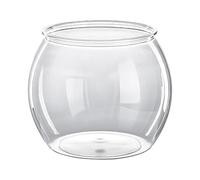 Bol à poisson transparent, vase central, petit aquarium rond pour poissons Betta, bac à poissons, pour fleurs ou comme bocal à poissons