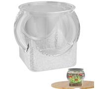 Bol à poisson, vase terrarium rond transparent, récipient floral pour la maison, la salle de bain, la chambre d'enfant, la chambre à coucher, le bureau, le dortoir, le lieu de travail