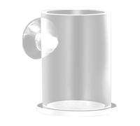 Bol à poisson, ventouse en acrylique, tube distributeur de nourriture pour poissons - Outil de distribution de structure stable pour nourrir les aliments flottants ou les flocons