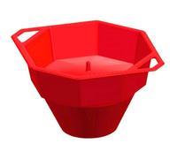 Bol à pop-corn, bol à pop-corn pour micro-ondes, popper pliable en silicone sûr, machine micro-ondes résistante la chaleur avec couvercle, seau avec poignées